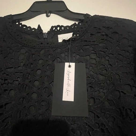 Layered with Love Plus Size Lace Crew Neck Long Sleeve Sheath Midi Dress 3X NWT - Picture 3 of 5